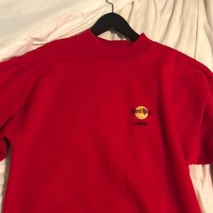 Red Hard Rock Cafe London sweatshirt Size Medium